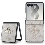 Samsung Galaxy Z Flip8 Guess 4G Big Metal Logo Hybrid-deksel - Rosa