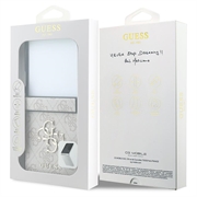 Samsung Galaxy Z Flip8 Guess 4G Big Metal Logo Hybrid-deksel - Rosa