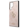 Guess 4G Big Metal Logo Samsung Galaxy S23 Ultra 5G Hybrid-deksel - Rosa