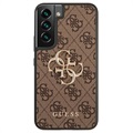Guess 4G Big Metal Logo Samsung Galaxy S22 5G Hybrid-deksel - Brun