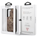 Guess 4G Big Metal Logo Samsung Galaxy S22 5G Hybrid-deksel - Brun