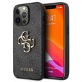 Guess 4G Big Metal Logo iPhone 13 Pro Max Hybrid-deksel - Svart