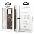 Guess 4G Big Metal Logo iPhone 13 Pro Max Hybrid-deksel - Brun