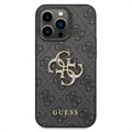 Guess 4G Big Metal Logo iPhone 14 Pro Max Hybrid-deksel - Svart