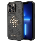 iPhone 15 Pro Guess 4G Big Metal Logo Hybrid-deksel