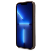 iPhone 15 Pro Max Guess 4G Big Metal Logo Hybrid-deksel - Brun