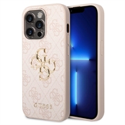 iPhone 15 Pro Guess 4G Big Metal Logo Hybrid-deksel