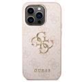 Guess 4G Big Metal Logo iPhone 14 Pro Hybrid-deksel - Rosa