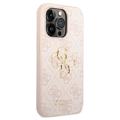 Guess 4G Big Metal Logo iPhone 14 Pro Hybrid-deksel - Rosa