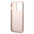 Guess 4G Big Metal Logo iPhone 14 Pro Hybrid-deksel - Rosa