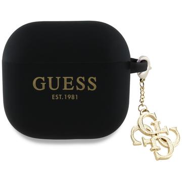 AirPods 4 Guess 4G Charm silikondekal med kjegle