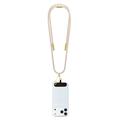 Guess 4G Charm Crossbody-rem og USB-C-kabel - 1.5m - Beige