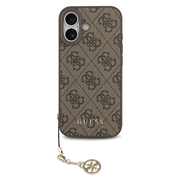 iPhone 17 Guess 4G Charm Hybrid-deksel - MagSafe-kompatibel - Brun