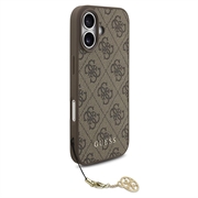 iPhone 17 Guess 4G Charm Hybrid-deksel - MagSafe-kompatibel - Brun