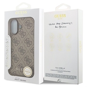iPhone 17 Guess 4G Charm Hybrid-deksel - MagSafe-kompatibel - Brun
