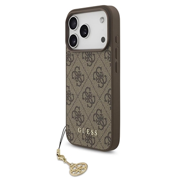 iPhone 17 Pro Guess 4G Charm Hybrid-deksel - MagSafe-kompatibel - Brun