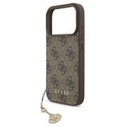 iPhone 17 Pro Guess 4G Charm Hybrid-deksel - MagSafe-kompatibel - Brun