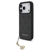 iPhone 17 Pro Guess 4G Charm Hybrid-deksel - MagSafe-kompatibel - Grå