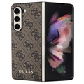Samsung Galaxy Z Fold5 Guess 4G Charms Collection Hybrid-deksel - Brun