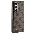 Samsung Galaxy Z Fold5 Guess 4G Charms Collection Hybrid-deksel - Brun
