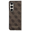 Samsung Galaxy Z Fold5 Guess 4G Charms Collection Hybrid-deksel - Brun