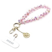 Guess 4G Crystals Charm universell håndleddsrem - rosa