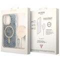 Guess 4G Edition Bundle Pack iPhone 14 Pro Deksel & Trådløs Lader - Blå