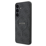 Samsung Galaxy S26 FE Guess 4G Gold Frame-deksel - MagSafe-kompatibel - Svart
