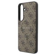 Samsung Galaxy S26 FE Guess 4G Gold Frame-deksel - MagSafe-kompatibel - Brun
