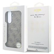 Samsung Galaxy S26 FE Guess 4G Gold Frame-deksel - MagSafe-kompatibel - Brun
