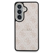 Samsung Galaxy S26 Guess 4G Gold Frame-deksel - MagSafe-kompatibel - rosa