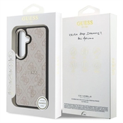 Samsung Galaxy S26 Guess 4G Gold Frame-deksel - MagSafe-kompatibel - rosa
