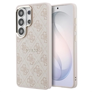 Samsung Galaxy S26 Ultra Guess 4G Gold Frame-deksel - MagSafe-kompatibel - rosa
