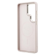 Samsung Galaxy S26 Ultra Guess 4G Gold Frame-deksel - MagSafe-kompatibel - rosa