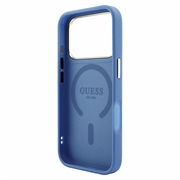 iPhone 18 Pro Guess 4G Gold Frame-deksel - MagSafe-kompatibel - Blå