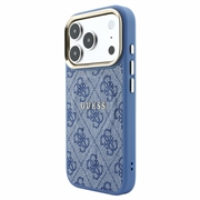 iPhone 18 Pro Guess 4G Gold Frame-deksel - MagSafe-kompatibel - Blå