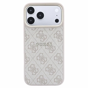iPhone 18 Pro Max Guess 4G Gold Frame-deksel - MagSafe-kompatibel - rosa
