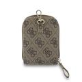 Guess 4G Metal Logo Universell crossbody-telefonstropp med tilbehørslomme - Brun