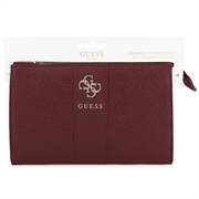 Guess 4G Peony Stripe håndveske med metallogo - Burgund
