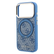 iPhone 18 Pro Guess 4G Ring Stand MagSafe-deksel - blå