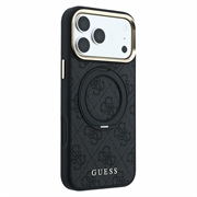 iPhone 18 Pro Max Guess 4G Ring Stand MagSafe-deksel - svart
