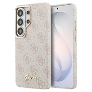 Samsung Galaxy S26 Ultra Guess 4G Script Metal Logo magnetisk-deksel - rosa