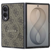 Samsung Galaxy Z Fold8 Guess 4G Script Metal Logo magnetisk-deksel - Brun