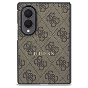 Samsung Galaxy Z Fold8 Guess 4G Script Metal Logo magnetisk-deksel - Brun