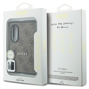 Samsung Galaxy Z Fold8 Guess 4G Script Metal Logo magnetisk-deksel - Brun