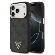 iPhone 18 Pro Max Guess 4G Strass Triangle Logo Gold Frame MagSafe-deksel