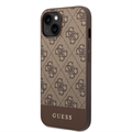 Guess 4G Stripe iPhone 14 Plus Hybrid-deksel - Brun