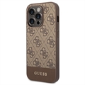 Guess 4G Stripe iPhone 13 Pro Max Hybrid-deksel - Brun