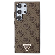 Samsung Galaxy S24 Ultra Guess 4G Triangle Logo-deksel - Brun