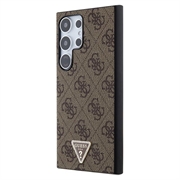 Samsung Galaxy S24 Ultra Guess 4G Triangle Logo-deksel - Brun